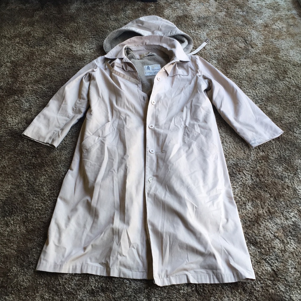 London Fog Long Raincoat w Detachable Parts